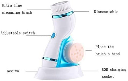 Facial Cleansing Brush 4 in 1