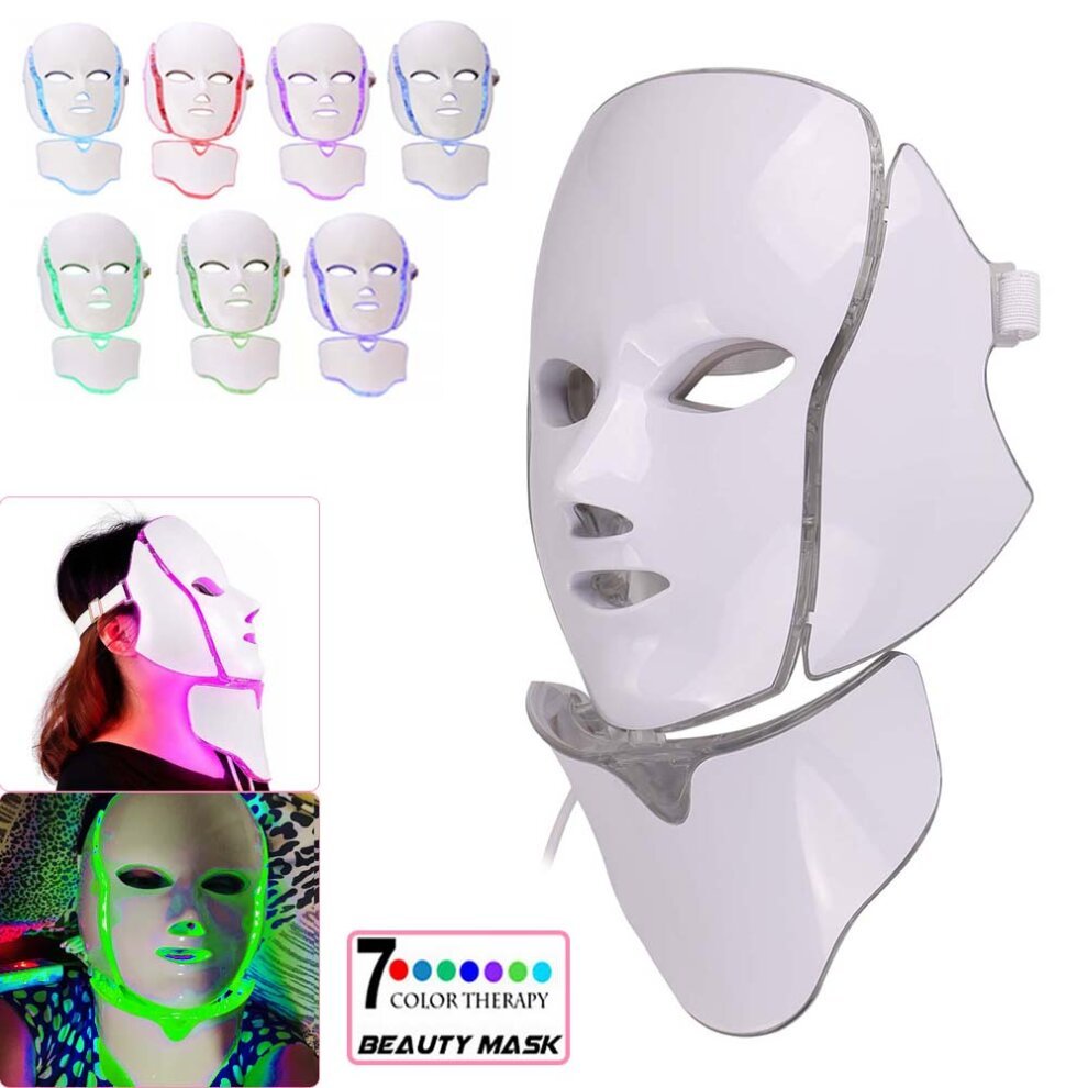Led Face Neck Mask 7 Color Lights