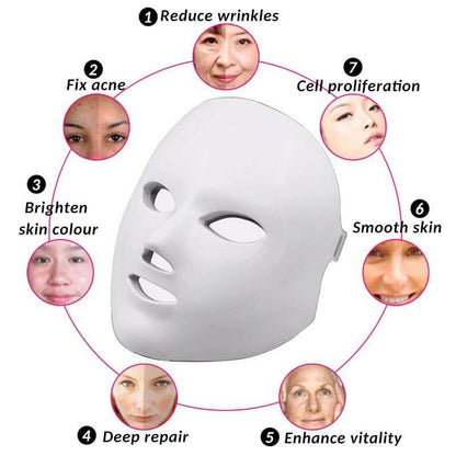 7 Colors Led Face Mask